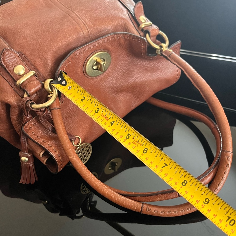 Coach Hampton Leather Carryall 15404
Brown Leather Handbag with Gold Accents - Picture 5 of 16